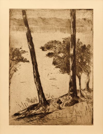 Seated Couple by the Havel by Lesser Ury